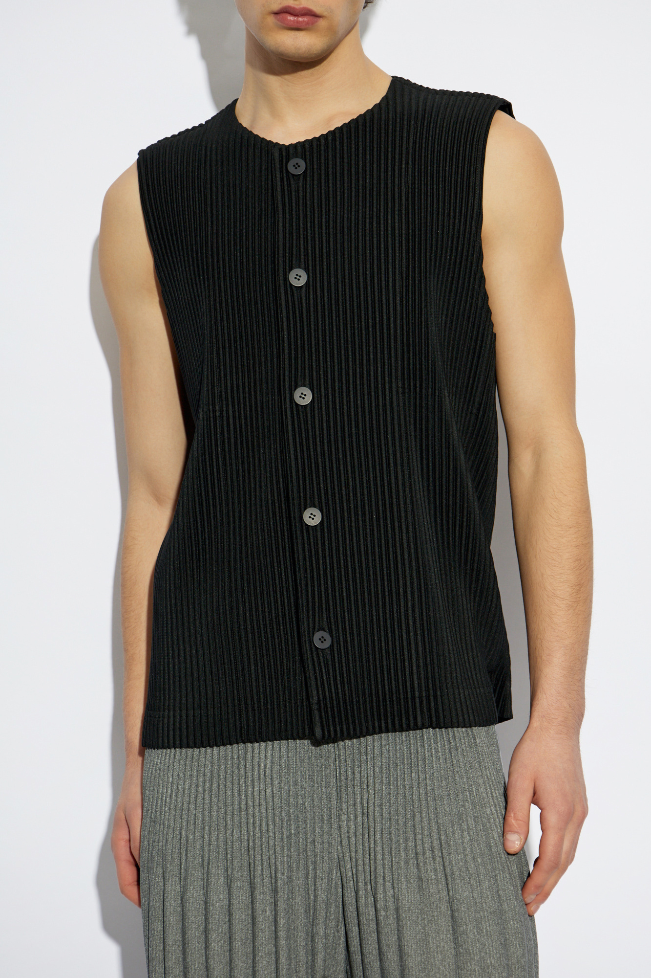 トップス Issey Miyake Homme Plisse vest Homme Plissé Issey Miyake Pleated Vest | Men's | Vitkac